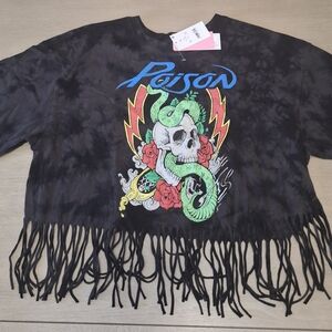 Graphic Tee with Blue and Green Design